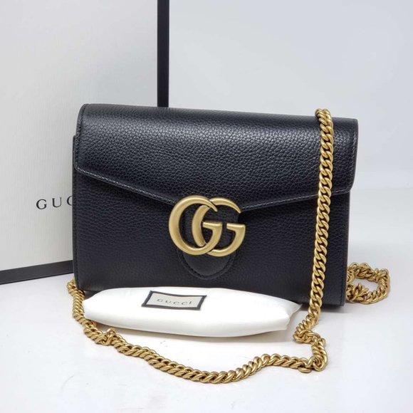 Gucci Marmont GG Wallet on Chain Crossbody Bag - Picture 3 of 15